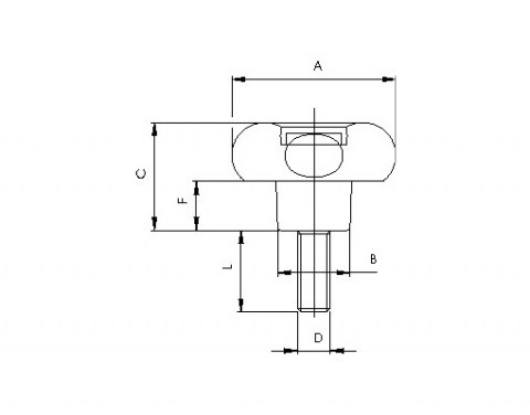 Sterngriff VTP - Technische Zeichnung | Kuala Kunststofftechnik GmbH